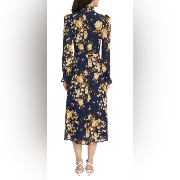 NWT Reformation Stevi Floral Mock Turtleneck Midi-Dress size 2 - Picture 13 of 13